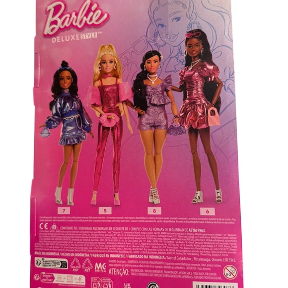 Mattel Barbie Deluxe Style Doll in Shimmering Pink Outfit - Picture 4 of 4